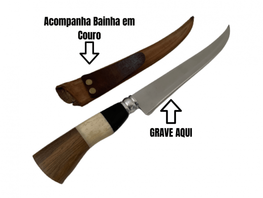 FACA ARTESANAL PARA COZINHA FILETEIRA PEIXE 