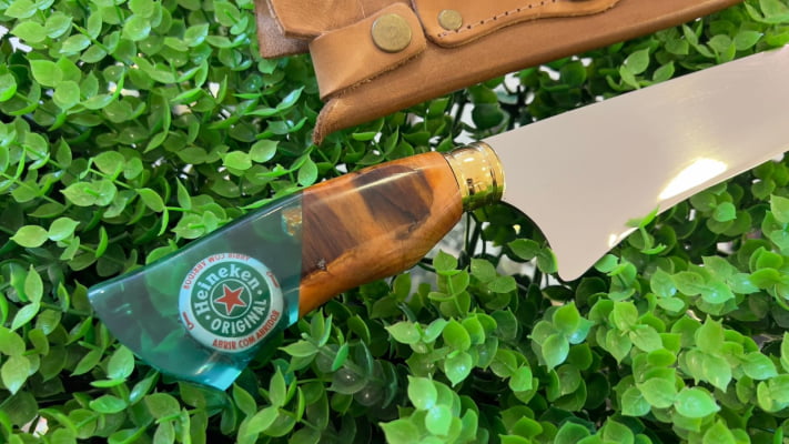 FACA ARTESANAL PERSONALIZADA HEINEKEN