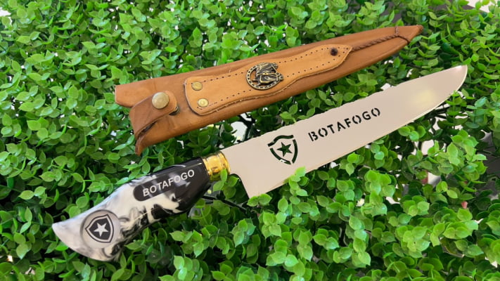 FACA ARTESANAL PERSONALIZADA BOTA FOGO