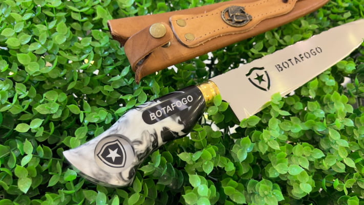 FACA ARTESANAL PERSONALIZADA BOTA FOGO